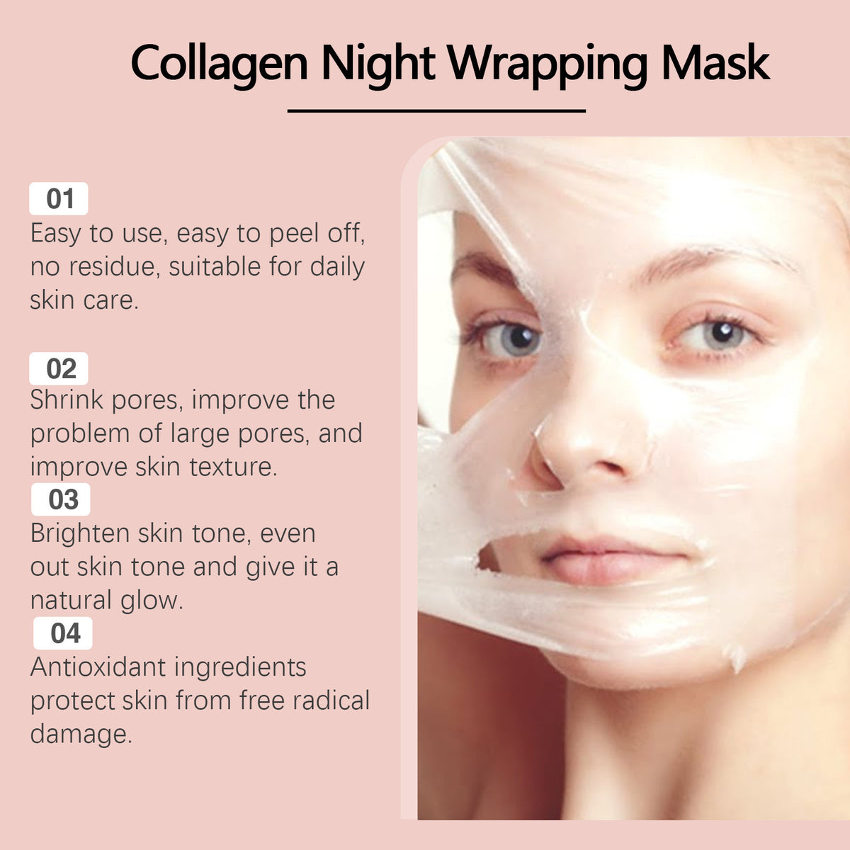 BounceBack™ Collagen Peel-Off Mask — Plump, Dewy Glow Without The Burn