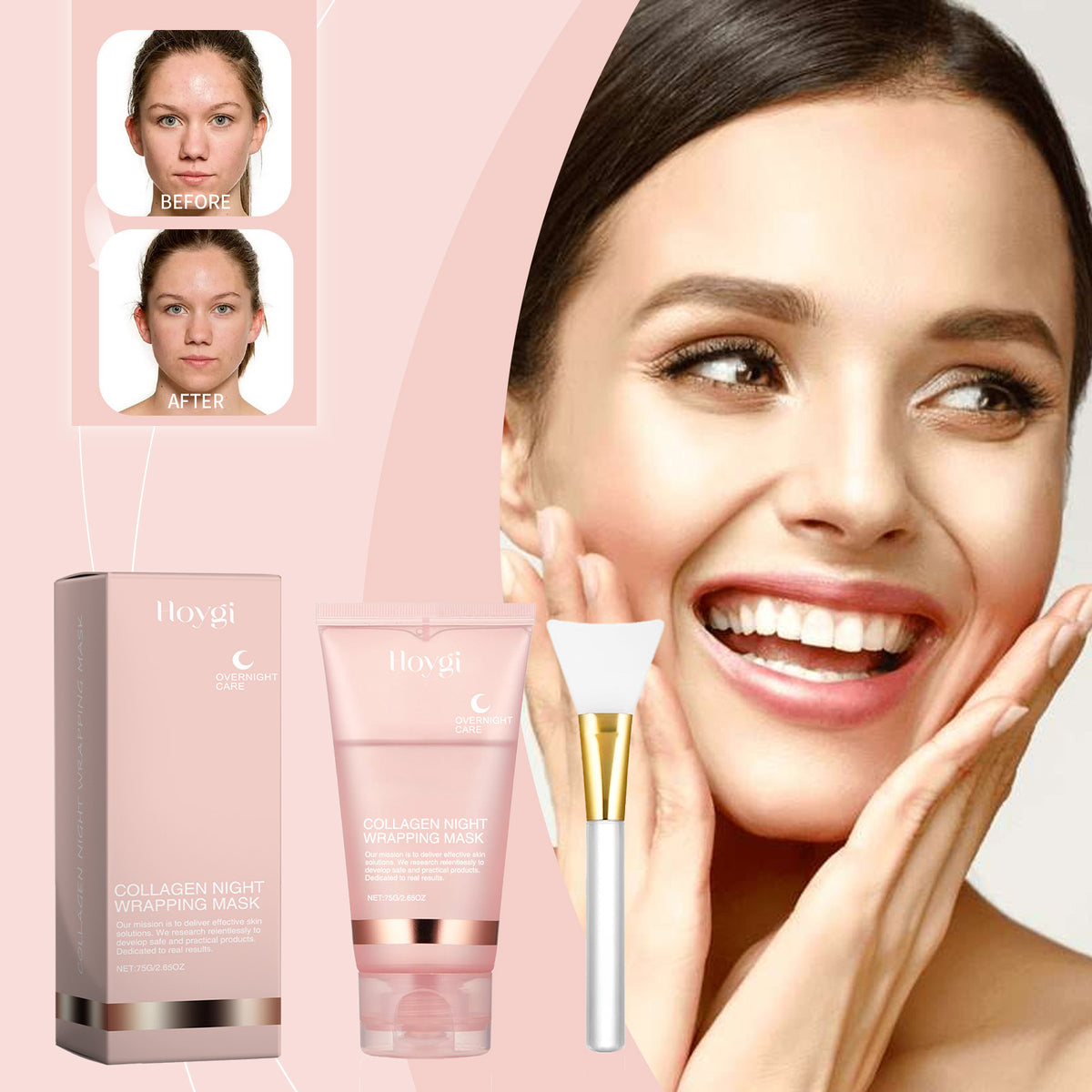 BounceBack™ Collagen Peel-Off Mask — Plump, Dewy Glow Without The Burn