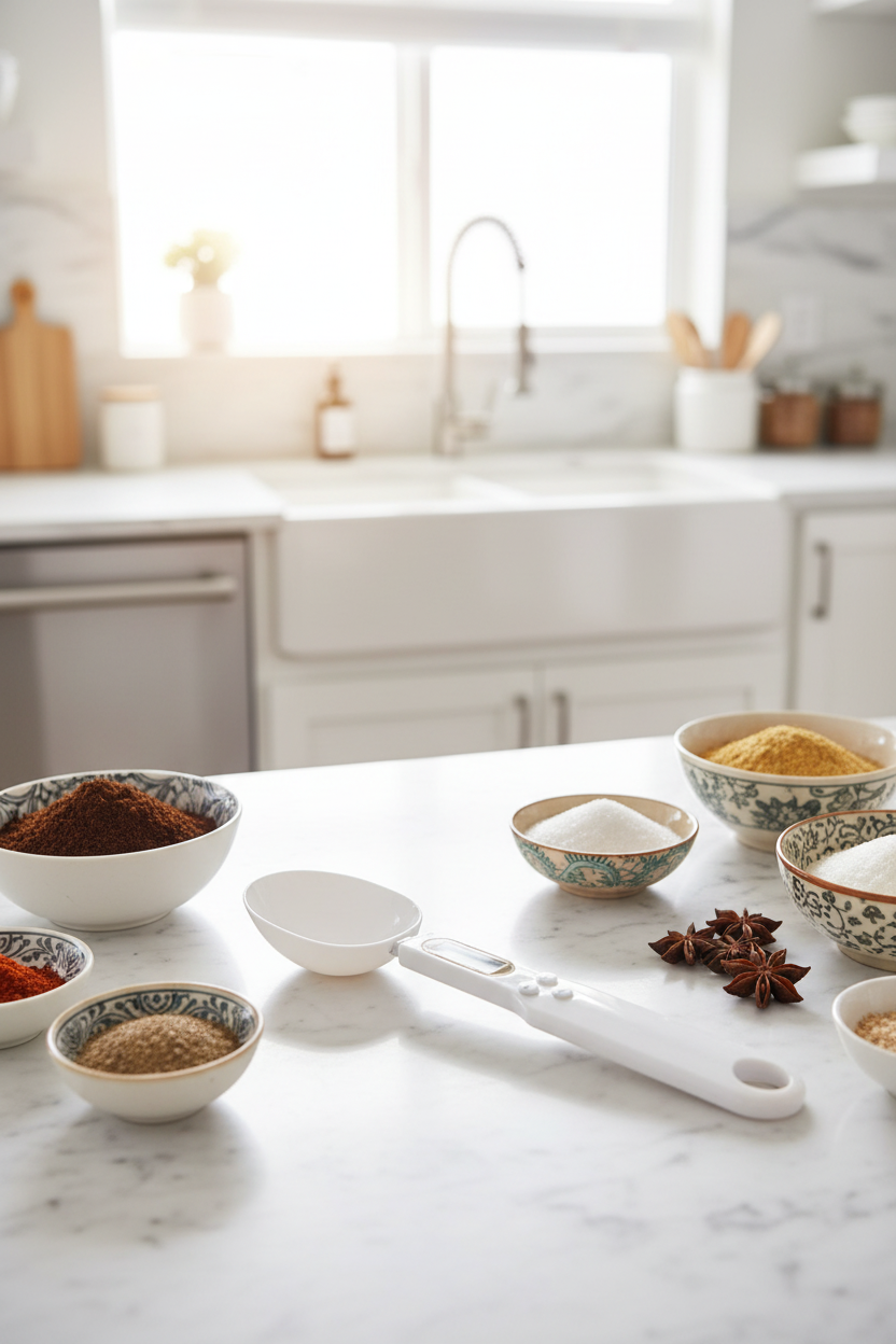 Digital Measuring Spoon in Kitchen