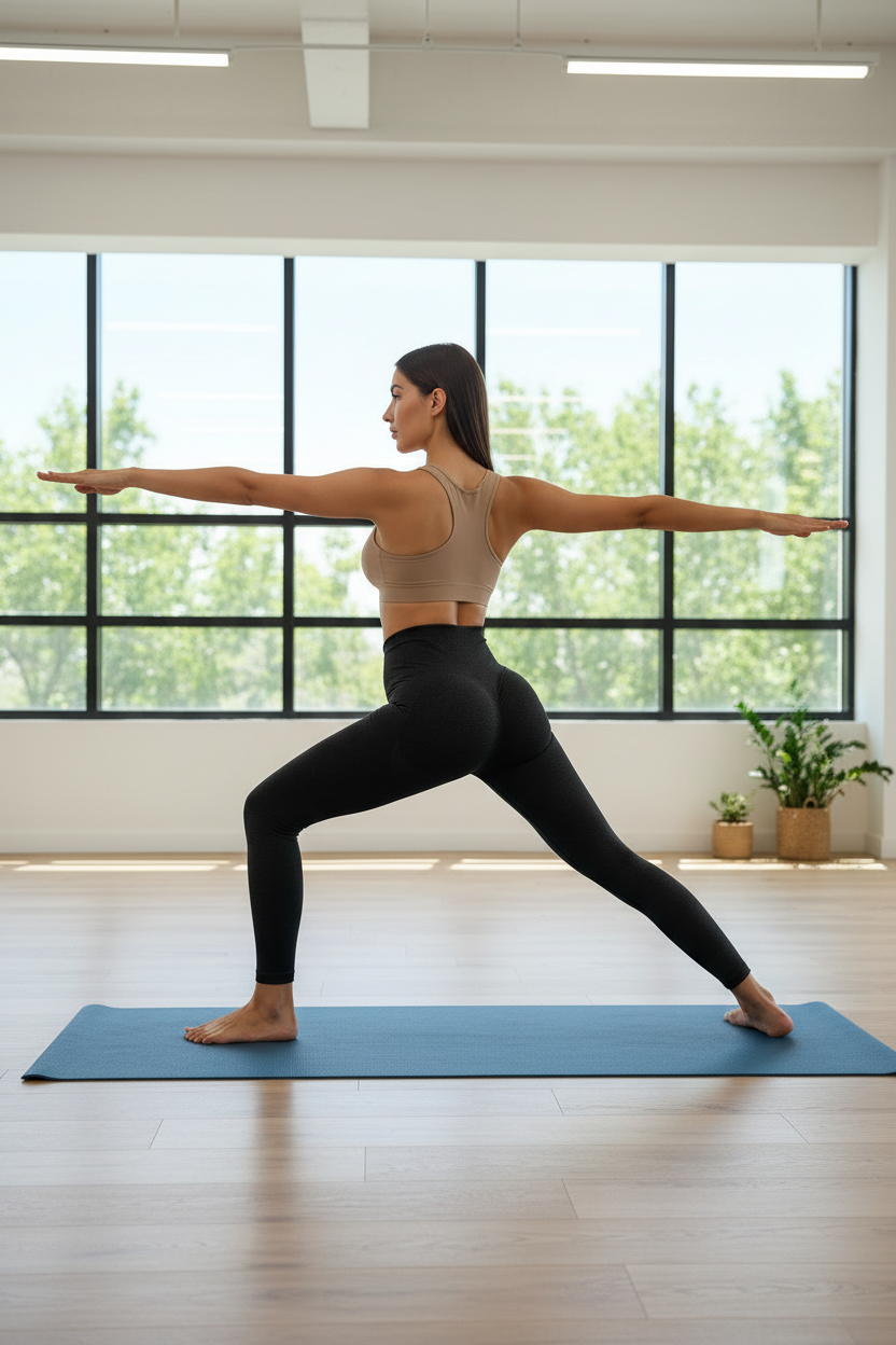 Yoga Class - Black Scrunch Leggings